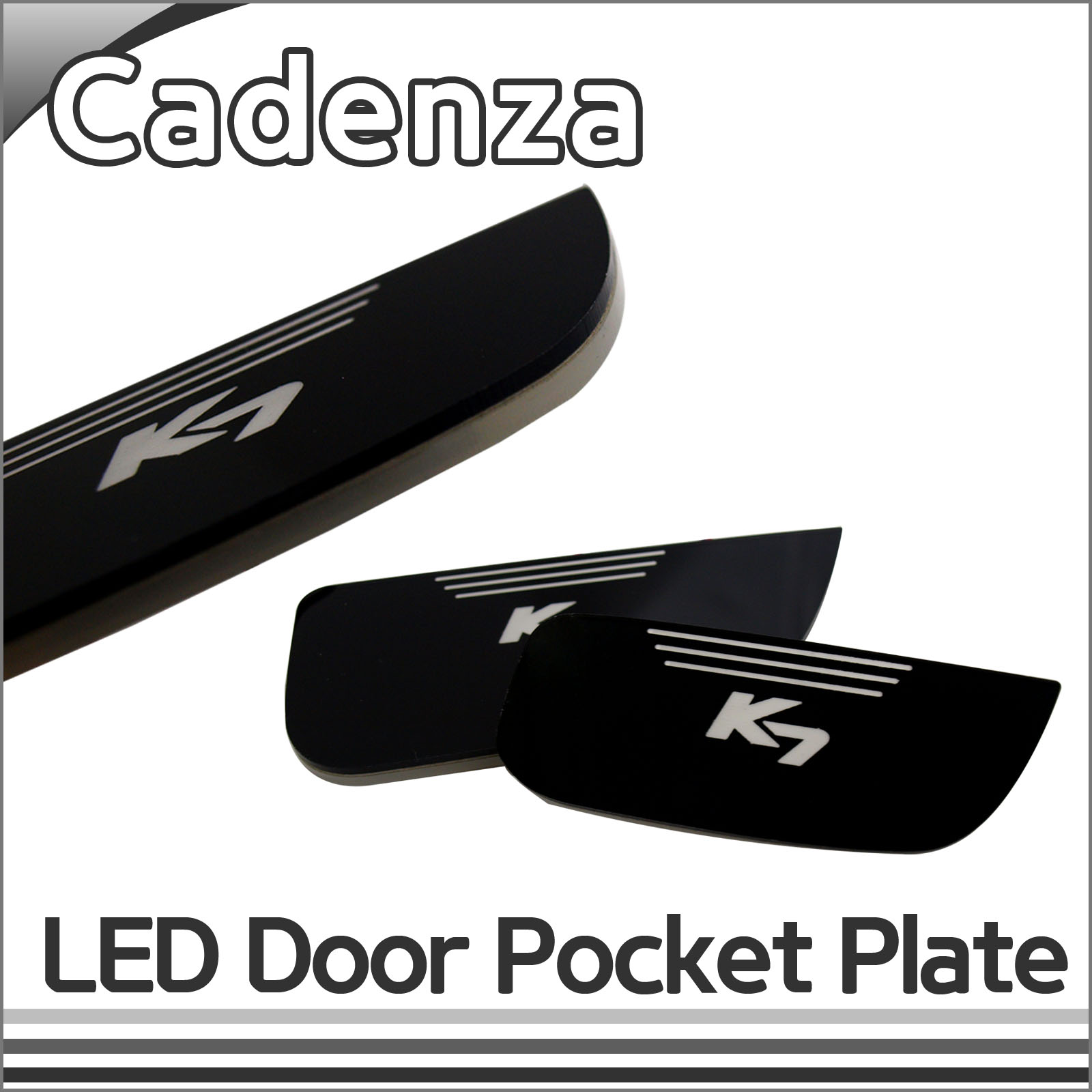 [ Cadenza(K7) auto parts ] Cadenza(K7) LED Door Pocket Plate  Made in Korea